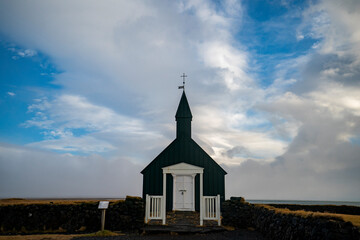 Church on the coast of Iceland.