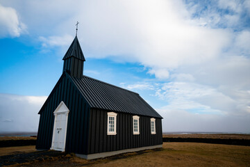 Church on the coast of Iceland.