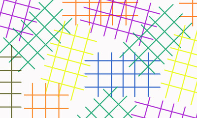 gray background with multicolored grid stack