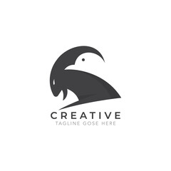 Obraz premium Premium Animal Goat bird goat vector logo design