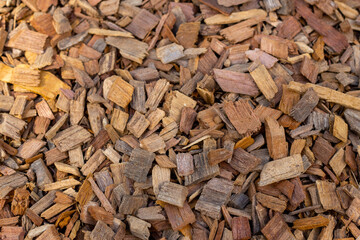 ウッドチップの背景素材