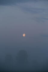 sunset over the lake