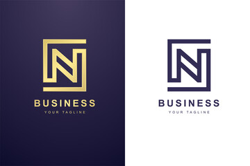Initial Letter N Logo For Business or Media Company.
