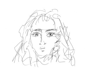 シンプルなペン画