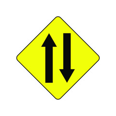 vector two way on white background