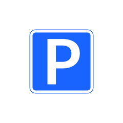 vector parking on a white background