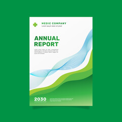 Gradient medical annual report. - Vector.