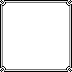 black and  white frame. 