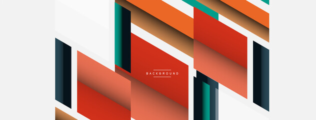 Background. Geometric diagonal square shapes and lines abstract composition. Vector illustration for wallpaper banner background or landing page