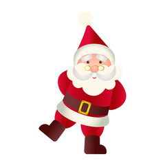 Santa claus on white background