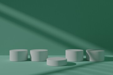 elegant 3d podium scene for product showcase
