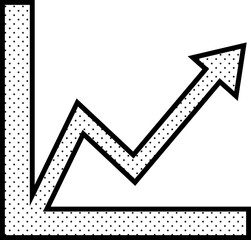 Graph chart icon sign symbol design