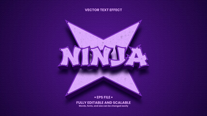 Ninja 3d text effect © Joelian