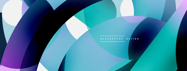 Circle abstract background. Vector illustration for wallpaper banner background card or landing page