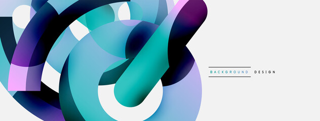 Circle abstract background. Vector illustration for wallpaper banner background card or landing page