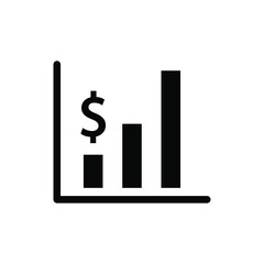 Business profit chart icon