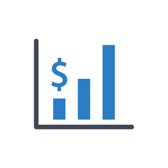 Obraz na płótnie Canvas Business profit chart icon