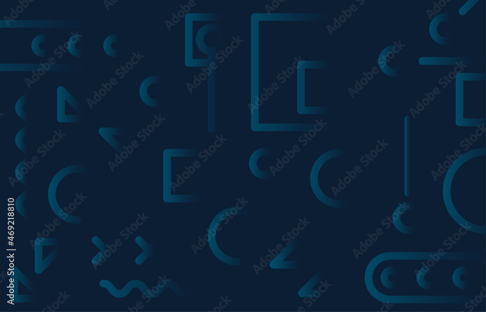 Aufkleber abstract gradient blue geometric shade design of colour artwork template. simple design of pattern b