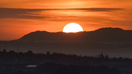 Sunrise over the mountains