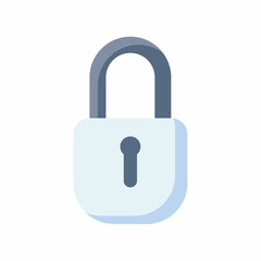 padlock security single isolated icon with flat style