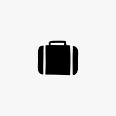 suitcase icon. suitcase vector icon on white background
