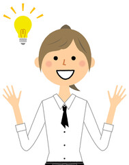 ひらめくカフェスタッフ