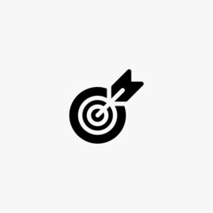 target icon. target vector icon on white background