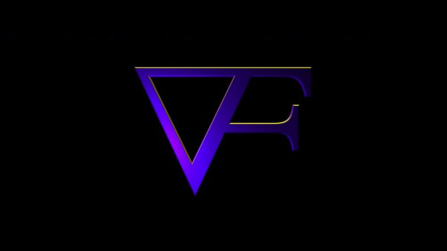 Alchemical Symbol For Aquafortis Icon Animation. Purple text with alpha channel. Esoteric Alchemy symbology