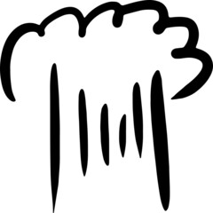 怒りマーク手書きの吹き出し