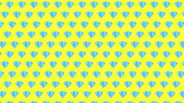Pattern vectors design of many diamons  in seamless design yellow color tone.