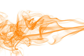 yellow smoke abstract on white background for design