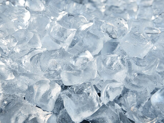 Winter ice cubes texture background