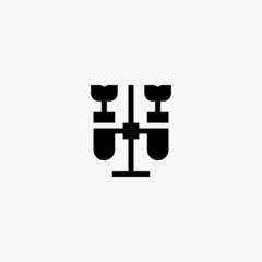 chemistry icon. chemistry vector icon on white background