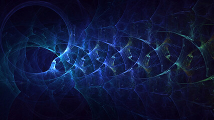 3D rendering abstract colorful fractal light background