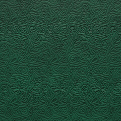 Embossed mariposa sheepskin. Green textured sheep skin background close with embossed pattern. 3D-rendering