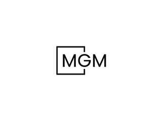 MGM Letter Initial Logo Design Vector Illustration
