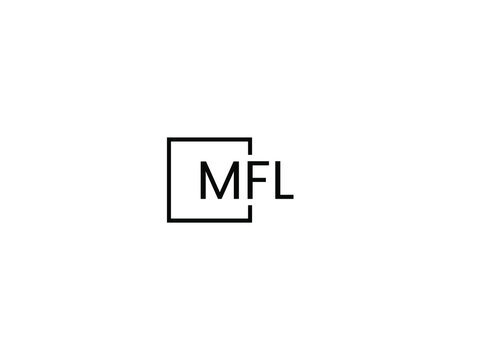 MFL Letter Initial Logo Design Vector Illustration