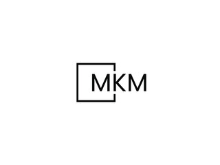 MKM Letter Initial Logo Design Vector Illustration