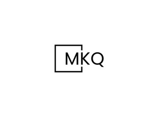 MKQ Letter Initial Logo Design Vector Illustration