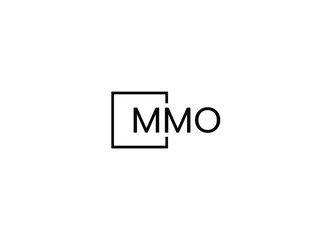 MMO Letter Initial Logo Design Vector Illustration