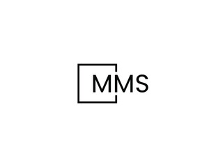 MMS Letter Initial Logo Design Vector Illustration