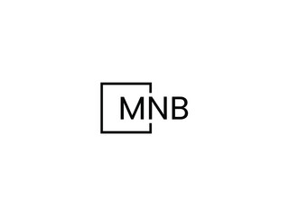 MNB Letter Initial Logo Design Vector Illustration
