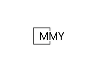 MMY Letter Initial Logo Design Vector Illustration