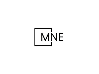 MNE Letter Initial Logo Design Vector Illustration