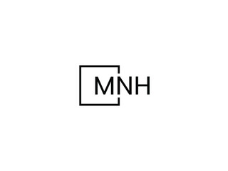 MNH Letter Initial Logo Design Vector Illustration