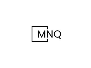 Obraz premium MNQ Letter Initial Logo Design Vector Illustration