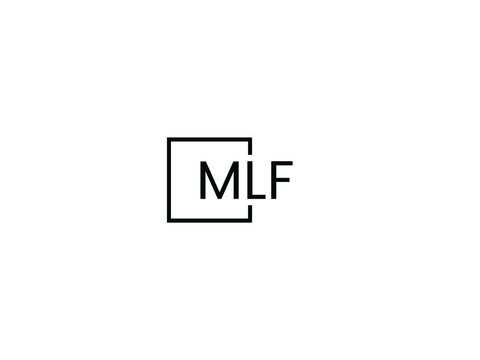 MLF Letter Initial Logo Design Vector Illustration