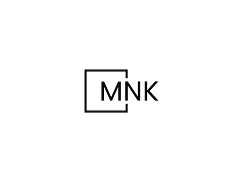 MNK Letter Initial Logo Design Vector Illustration