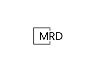Obraz premium MRD Letter Initial Logo Design Vector Illustration