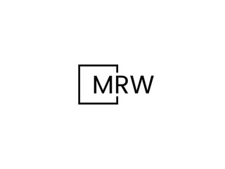 Fototapeta premium MRW Letter Initial Logo Design Vector Illustration